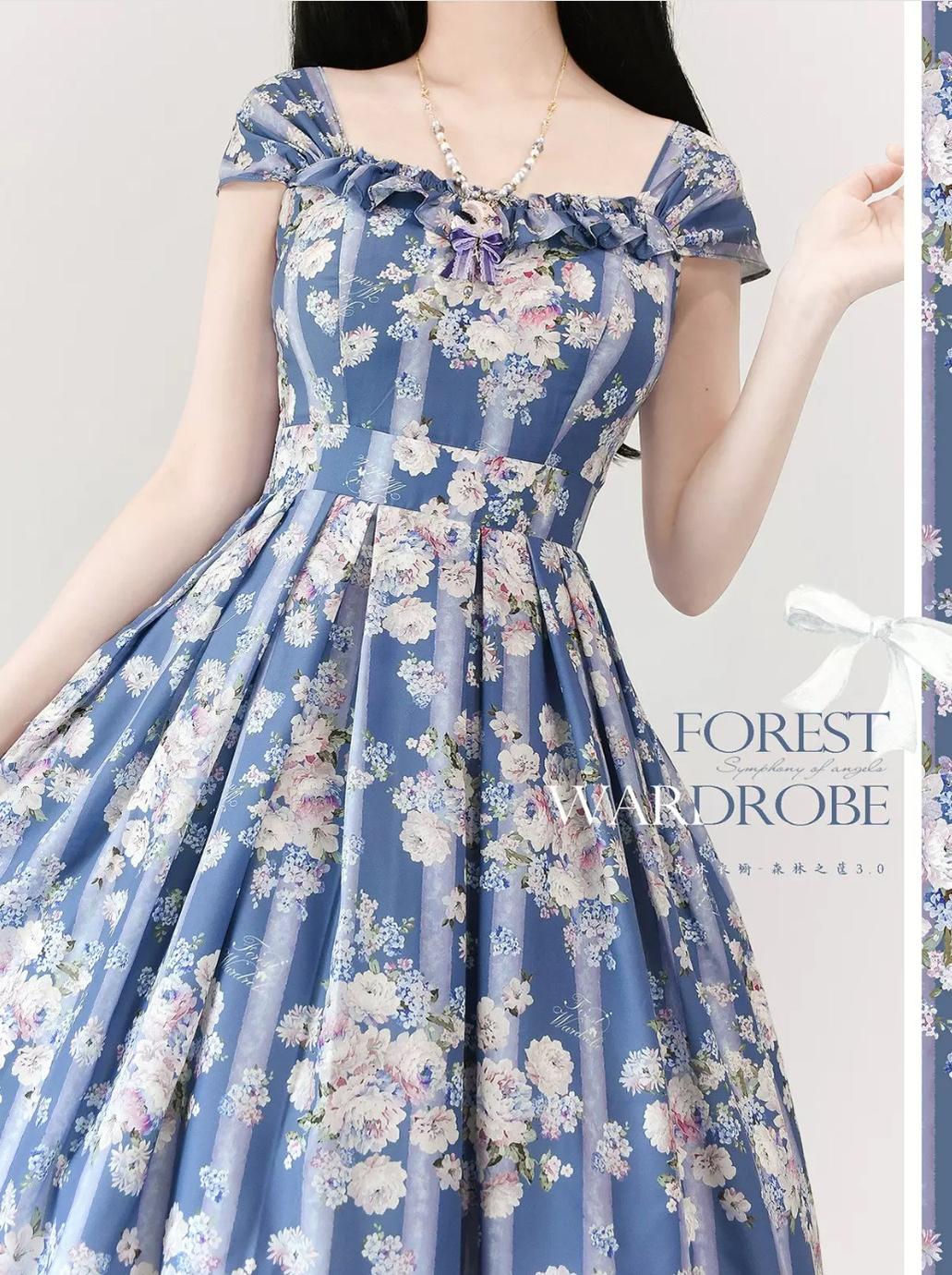 Forest Wardrobe - Forest Basket 3.0 - Vintage Lolita JSK Dress for Summer