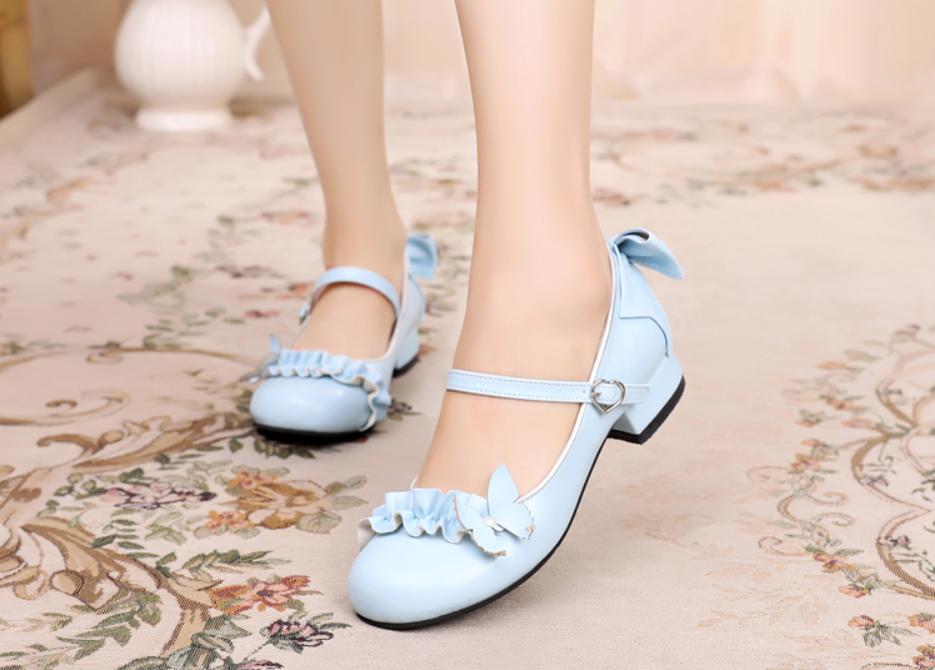 Sosic - Stand Still and Don't Fly - Daily Sweet Lolita Round Toe Handmade Shoes