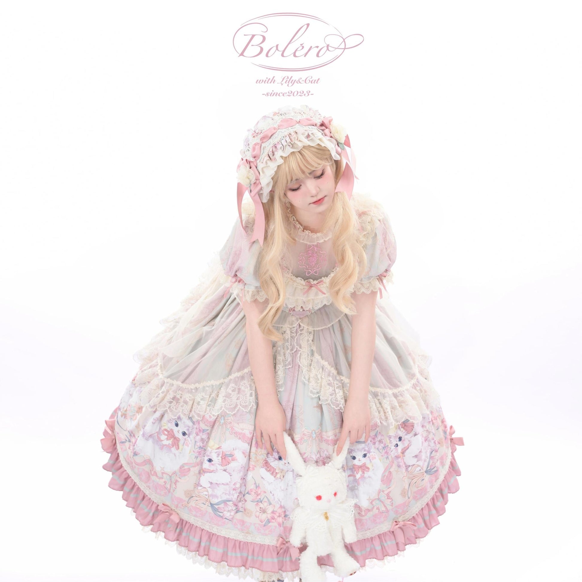 Bolero - Liliana Cat - Sweet Lolita Gorgeous OP Dress with Soft Lace & Organza
