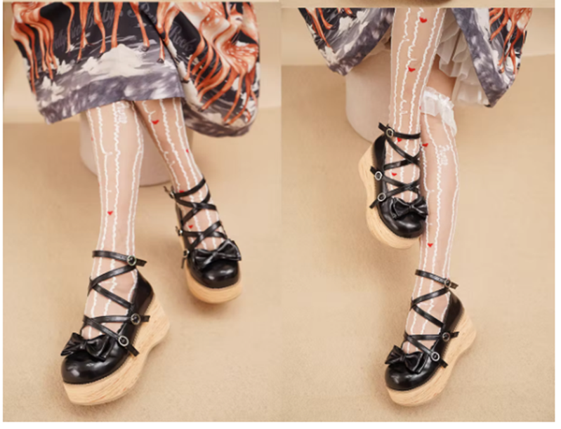 MODO - Sweet Lolita Round-Toe Platform Shoes