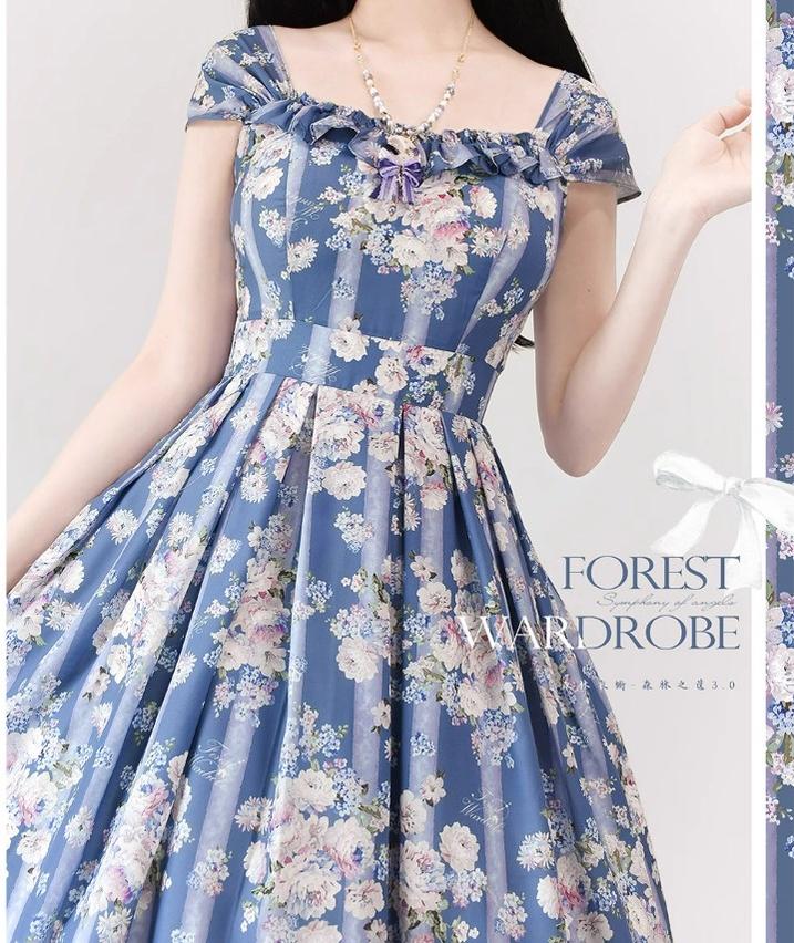 Forest Wardrobe - Forest Basket 3.0 - Vintage Lolita JSK Dress for Summer