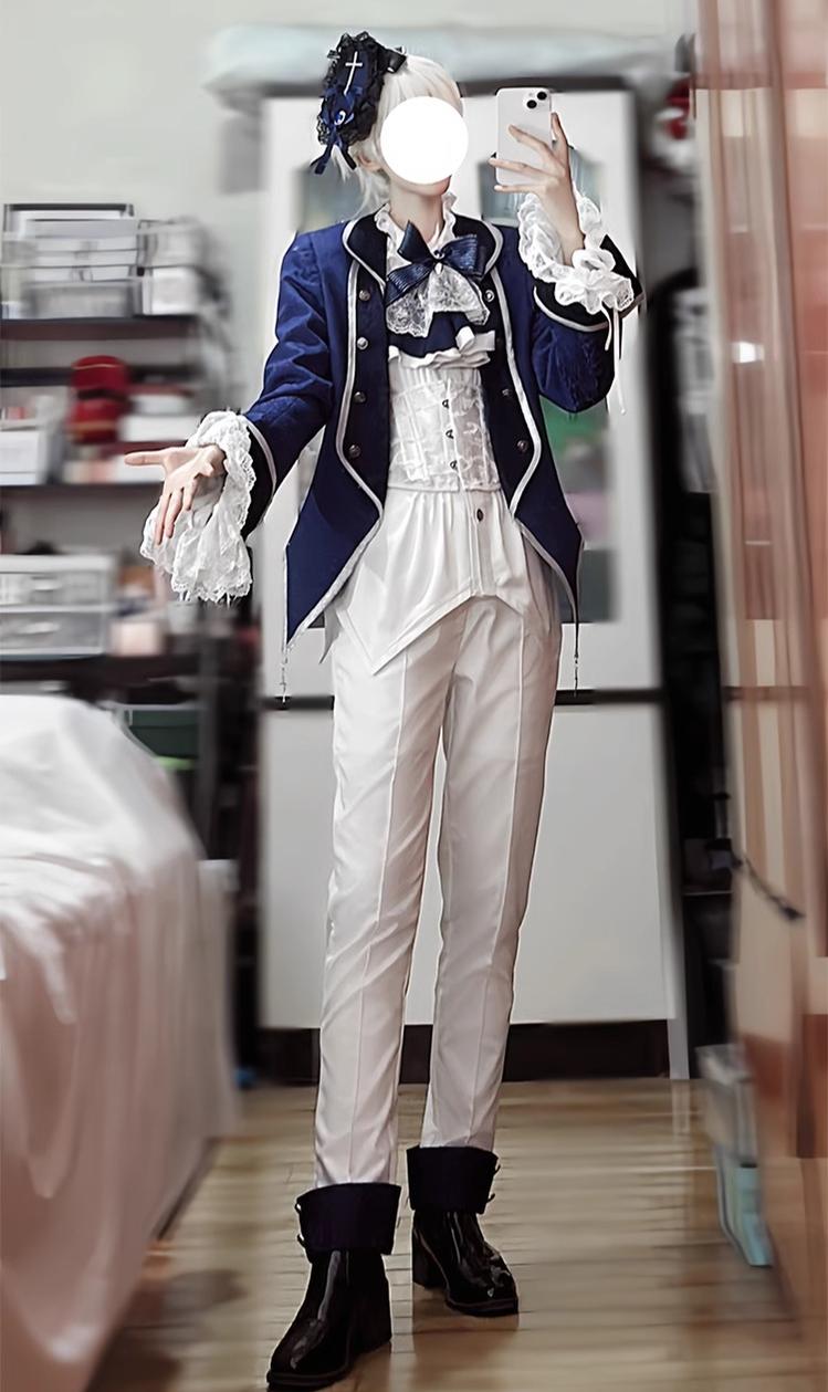 CastleToo - Coffin of Pilgrimage - Medieval European Ouji Lolita Shirt & Pants Suit