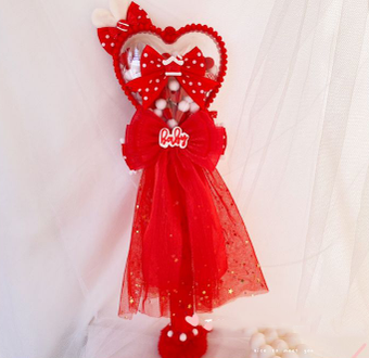 Sweetheart Endless - Sweet Lolita Fairy Wand Handmade Multicolor Heart Shaped