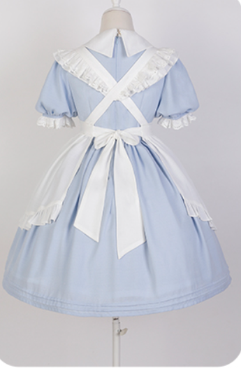 Letters from Unknown Star - Sweet Alice - Short Sleeves Maid Lolita OP