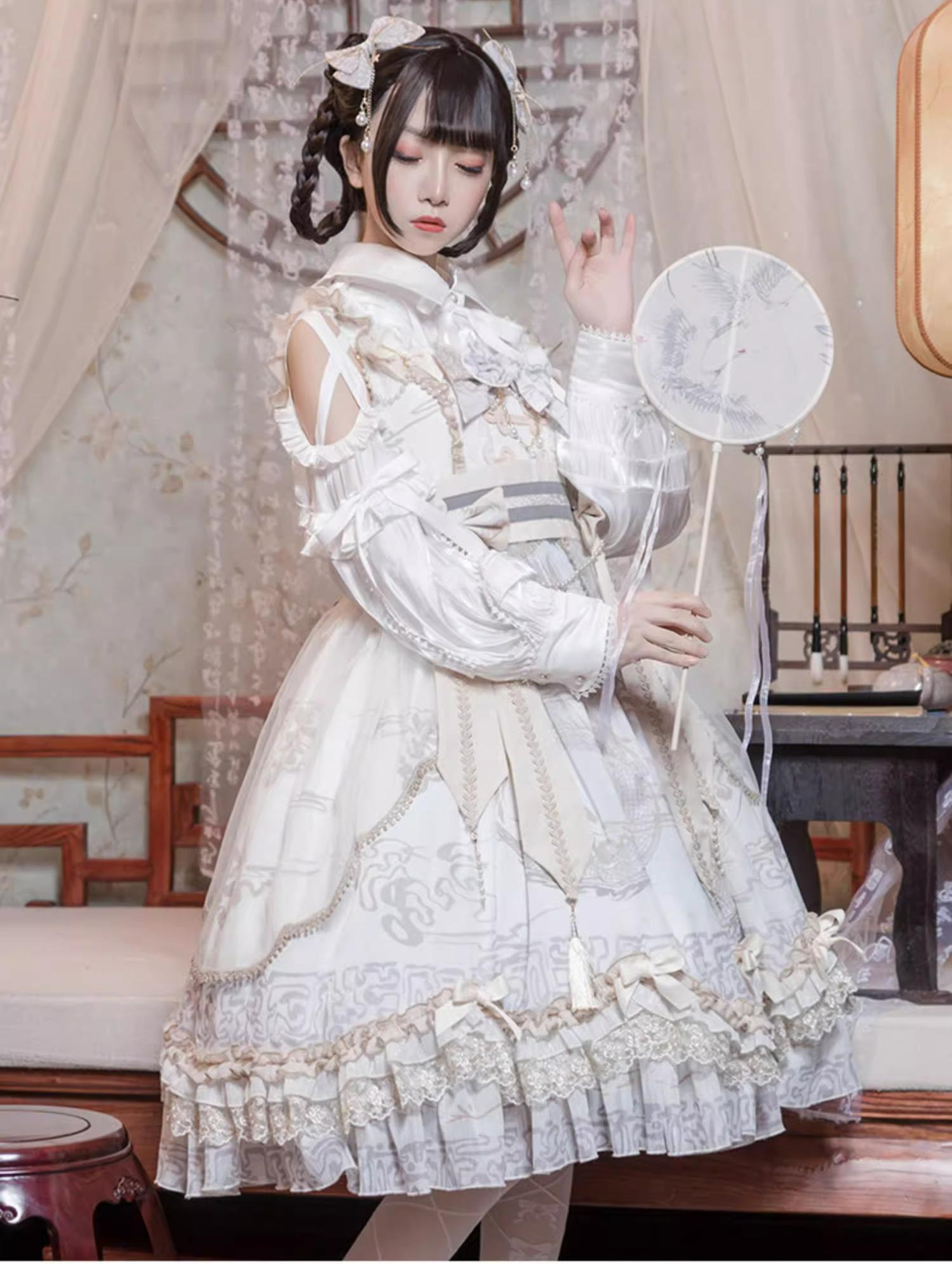 OCELOT - Yue Long Shi Yun - Daily Han Lolita Cake JSK