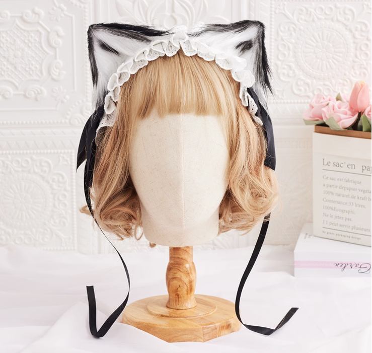 Sugar Time - Kawaii Lolita Cat Ears Design Headband