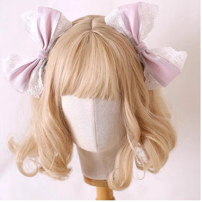 Xiaogui - Sweet Lolita Headdress Pink Handmade Christmas Accessories