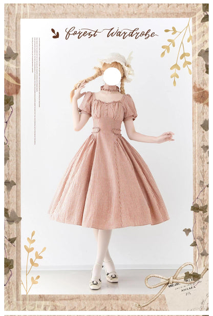 Forest Wardrobe - Chantilly Forest - Classic Lolita OP Dress With Square Neck & Underskirt