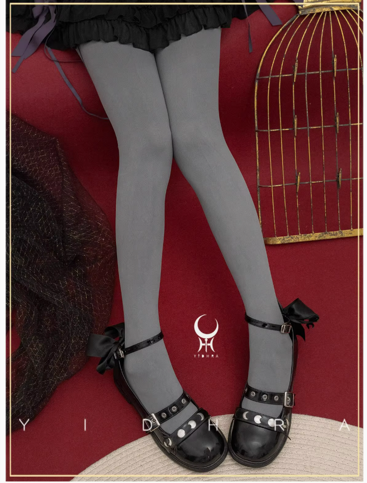 Yidhra - 120D Daily Lolita Velvet Spring Leggings, Solid Color