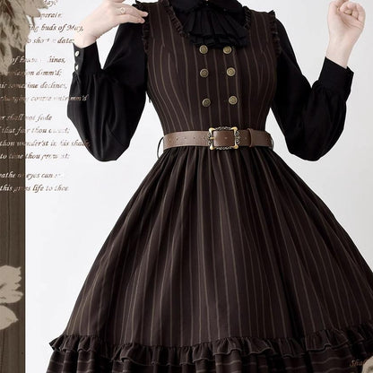 Forest Wardrobe - Little Manor - Classical Lolita JSK Dress & Long Sleeve Blouse