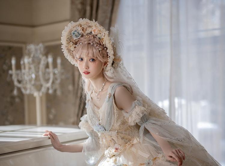 Cat Fairy - Flower Spirit - Elegant Lolita JSK Dress Summer Wedding Lolita JSK