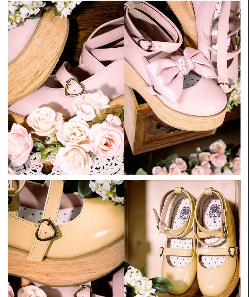 MODO - Multicolors Sweet Lolita Bow Platform Shoes