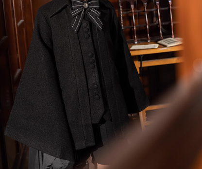 Princess Chronicles - ShenYao - Ouji Lolita Winter Black Long Coat