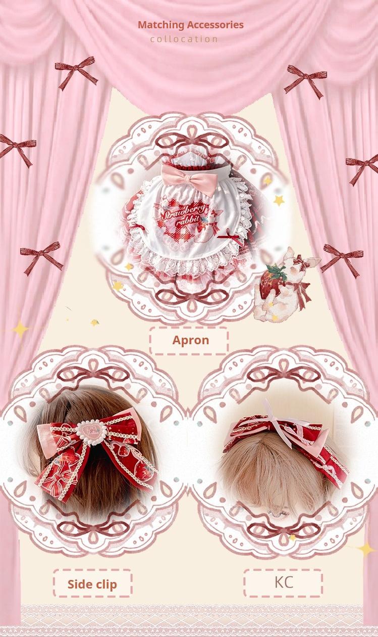 OCELOT - Sweet Lolita Lolita JSK and SK Rabbit Strawberry Dress