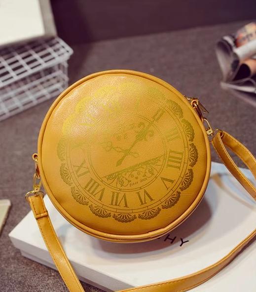 Kira - Alice Clock - Kawaii Lolita Shoulder Bag Round Lolita Crossbody Bag