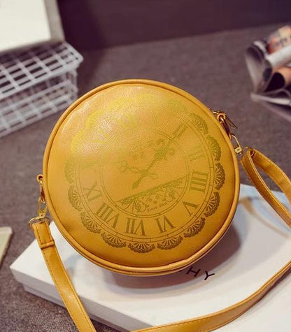 Kira - Alice Clock - Kawaii Lolita Shoulder Bag Round Lolita Crossbody Bag