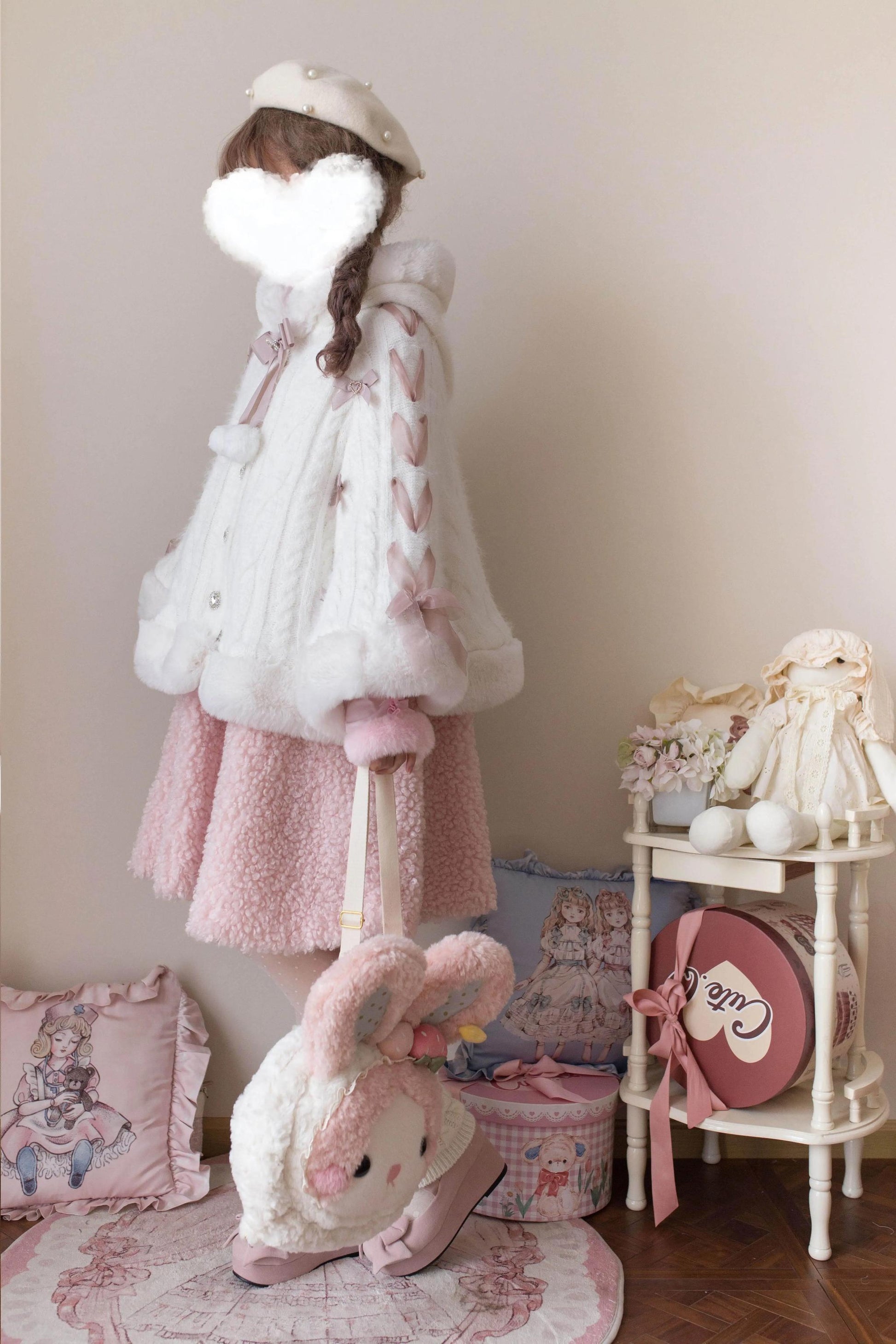MIST - Sweet Bliss - Sweet Lolita Cape Winter Lolita Sweater Coat