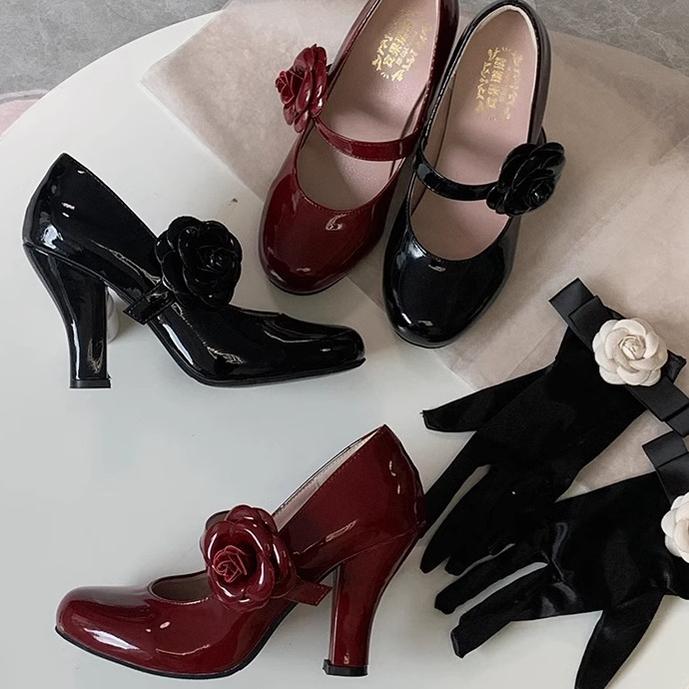 Bingo Lulu - Retro Sweet Lolita Shoes Mary Jane Lolita High Heels