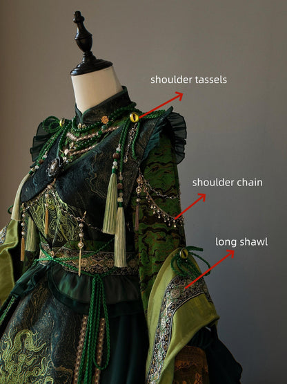 Your Highness - Baimu Ji - Gothic Lolita Dress Chinese Style OP with Terror Element