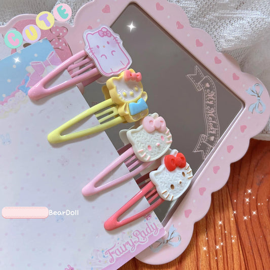 Bear Doll - Kawaii Lolita Hair Pin Adult Children Hello Kitty Hair Clip