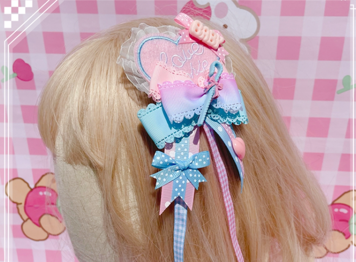 Pretty Girl Lolita - Sweet Lolita Pink-blue Accessories