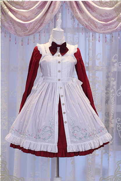 Chess Story - Vintage Lolita Long Sleeve OP Dress
