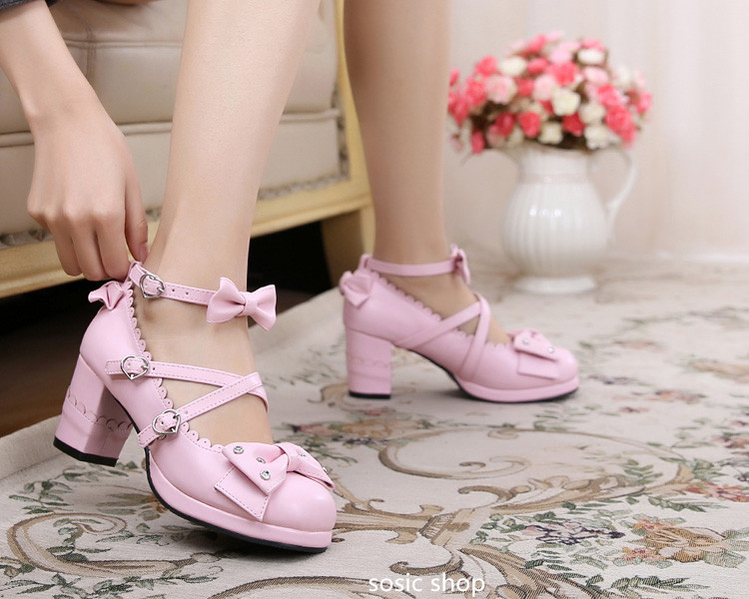 Sosic - Sweet Lolita High Heel Handmade Shoes