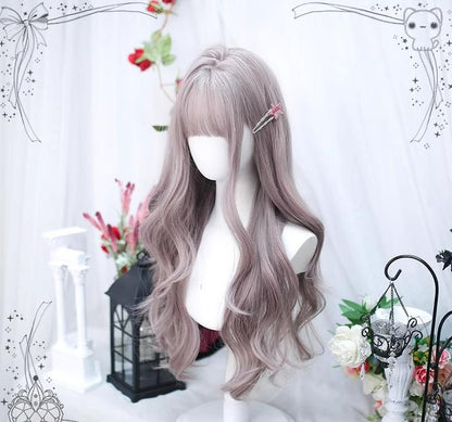 Dalao Home - Yunyi - Grey-purple Lolita Wig Sweet Long Curls Wig