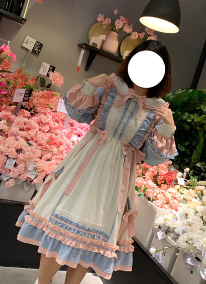 Niu Niu - Plus Size Lolita Dress Oversized OP, Long Sleeve