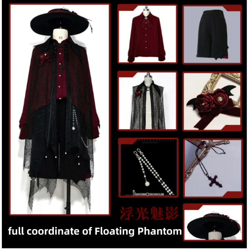 Princess Chronicles - Floating Phantom - Gothic Ouji Lolita Sheer Cape
