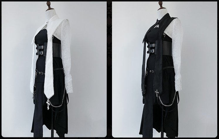 Your Highness - Nun Lolita Gothic OP Dress Full Set