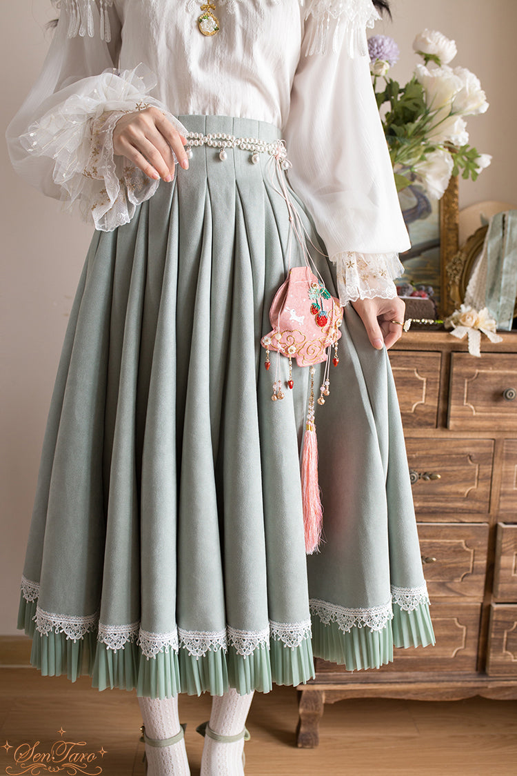 Sentaro - Canneles Elegant Classic High Waist Lolita Skirt