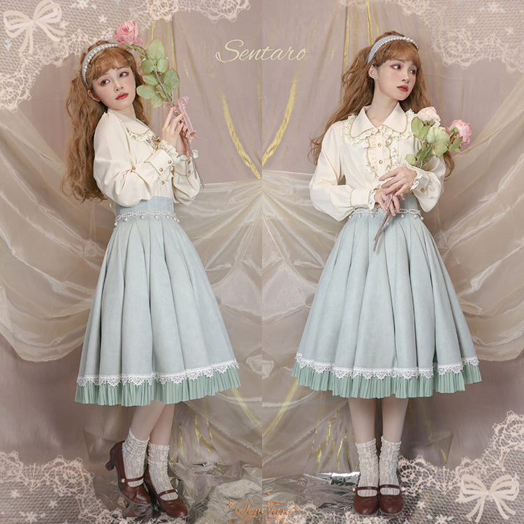 Sentaro - Canneles Elegant Classic High Waist Lolita Skirt
