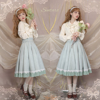 Sentaro - Canneles Elegant Classic High Waist Lolita Skirt