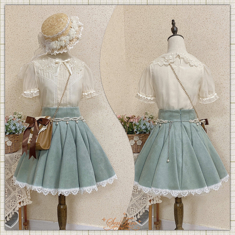 Sentaro - Canneles Elegant Classic High Waist Lolita Skirt