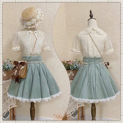 Sentaro - Canneles Elegant Classic High Waist Lolita Skirt