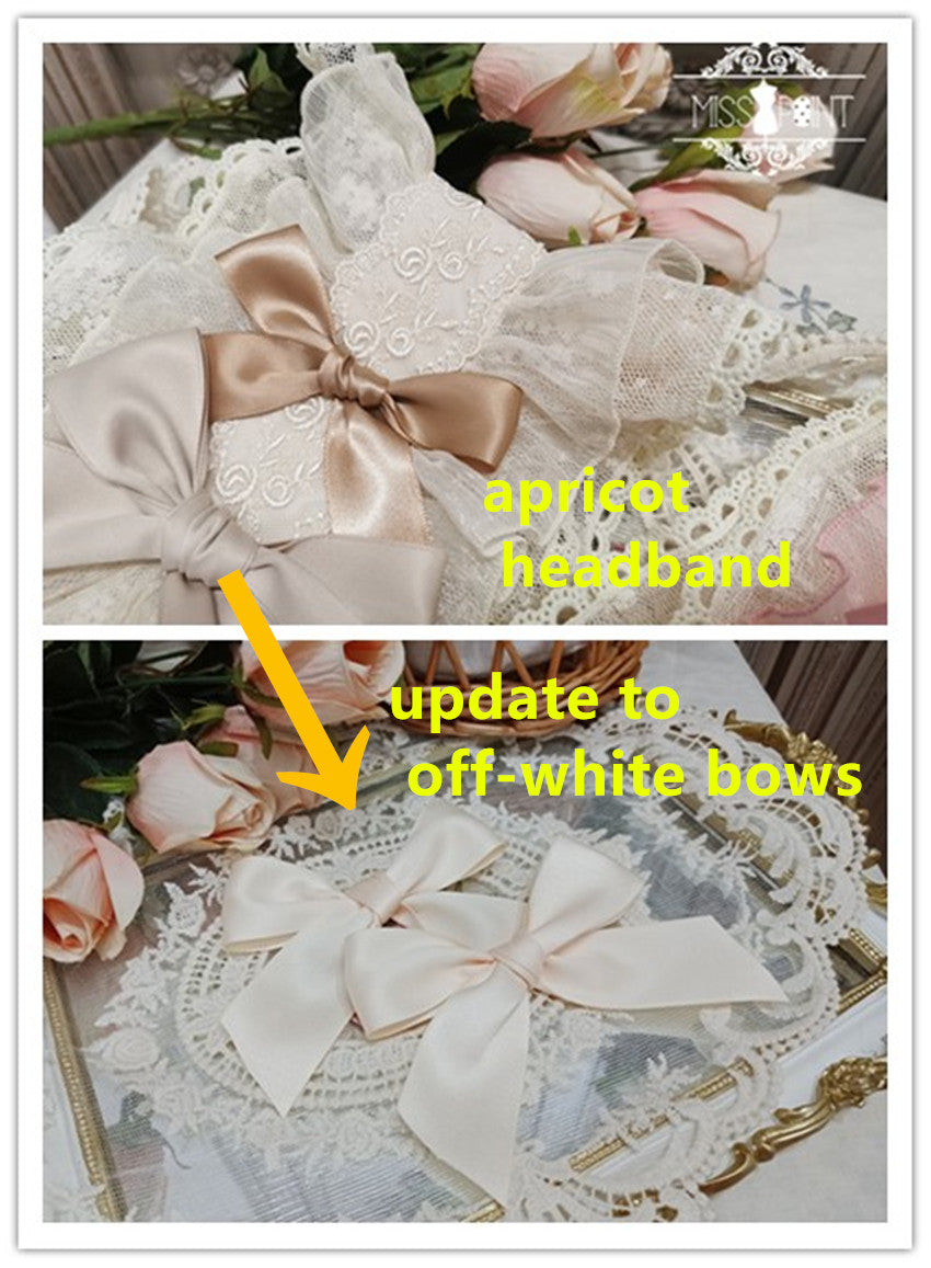 Miss Point - Woody Rose - Lolita Headband Flower Brooch