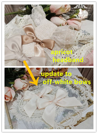 Miss Point - Woody Rose - Lolita Headband Flower Brooch