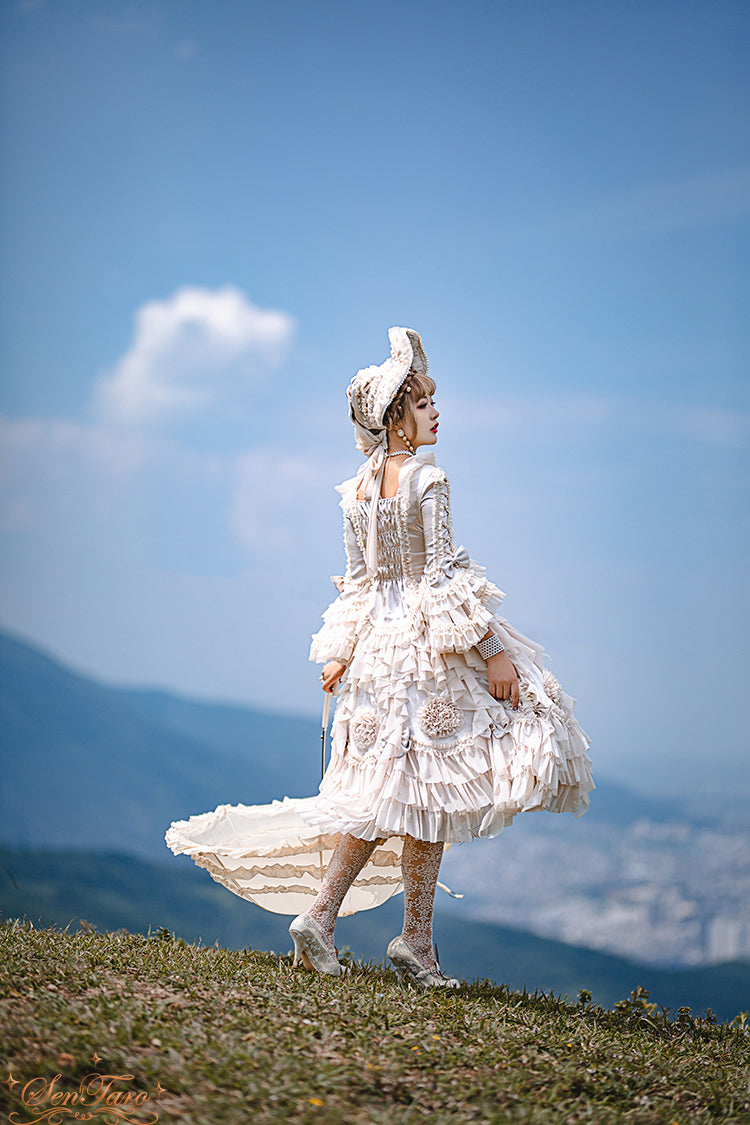 Sentaro - Snow Ear - Rococo Lolita OP Tea Party Dress