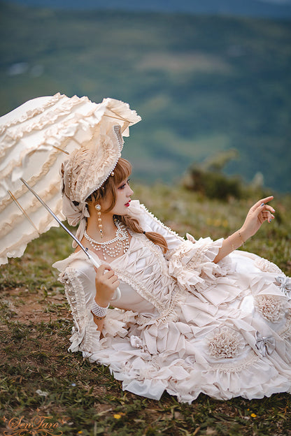 Sentaro - Snow Ear - Rococo Lolita OP Tea Party Dress