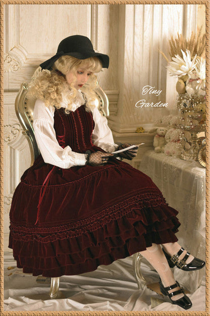 Tiny Garden - Garden Dance 2.0 - Elegant Lolita JSK Dress, Side Lace-Up