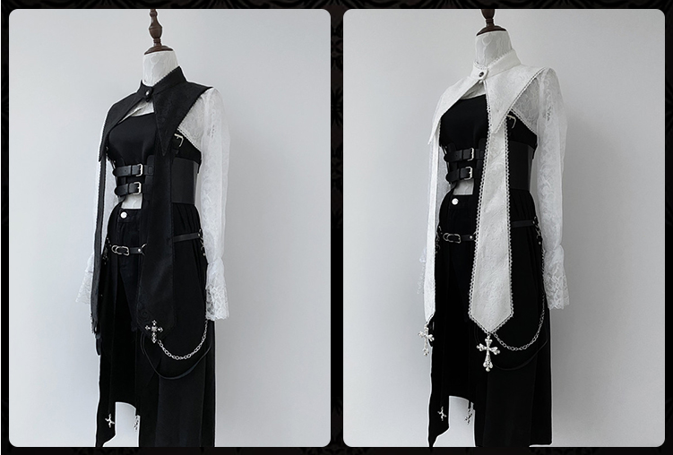 Your Highness - Nun Lolita Gothic OP Dress Full Set
