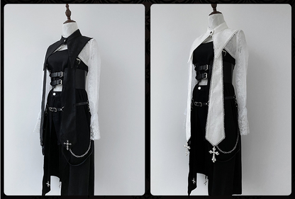 Your Highness - Nun Lolita Gothic OP Dress Full Set