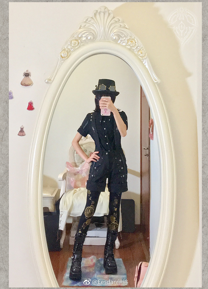 Arca et Ovis - Bat Wings - Ouji Lolita Shirt, Long Sleeve