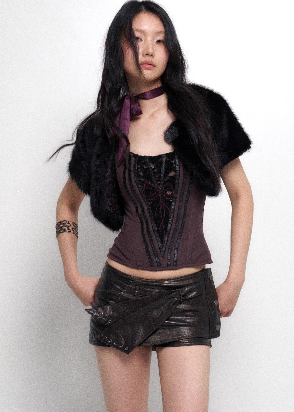 Faux Fur Bolero Cardigan