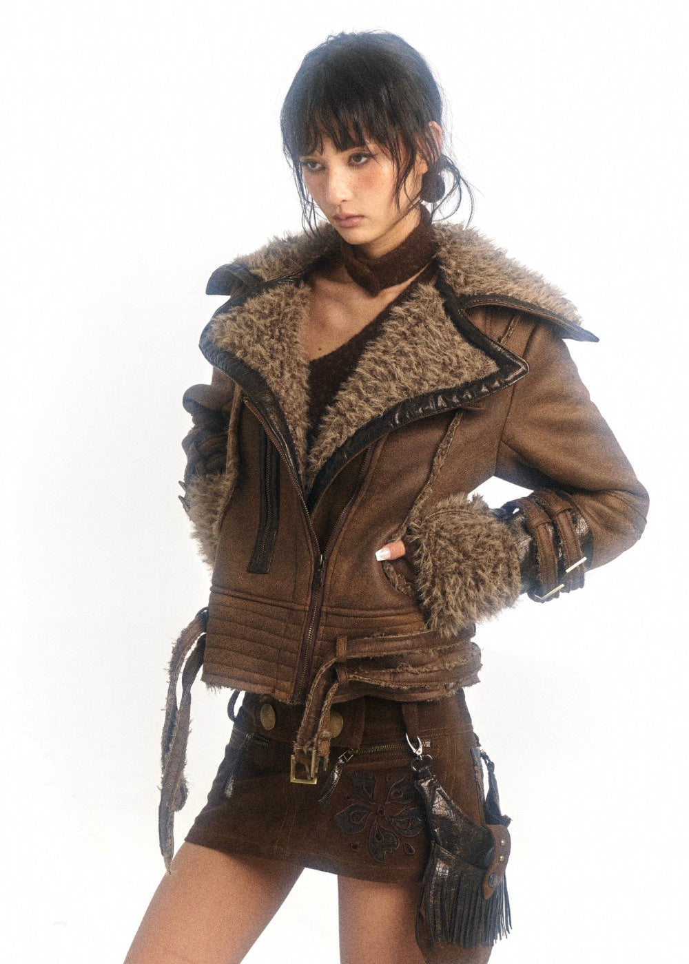 Shearling Leather Coat