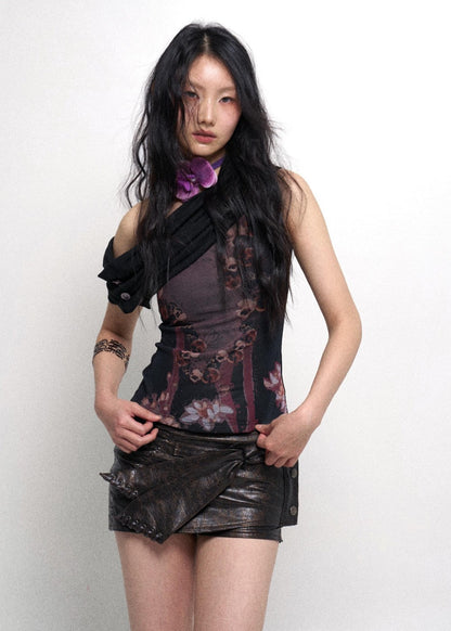 Off-Shoulder Floral Top