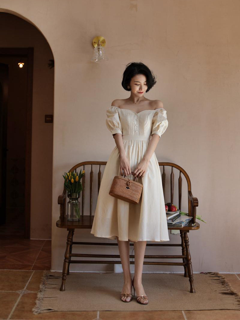 Ivory Lady Hepburn Dress