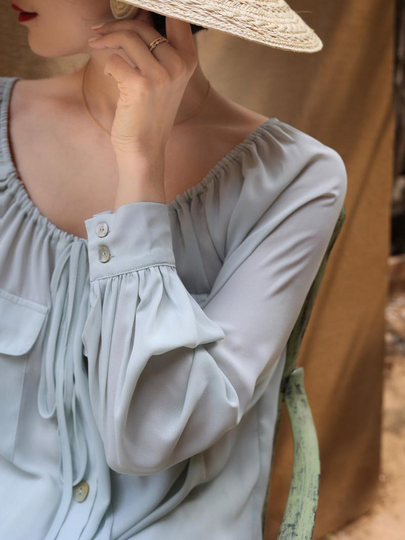 Celadon Lady Vintage Blouse