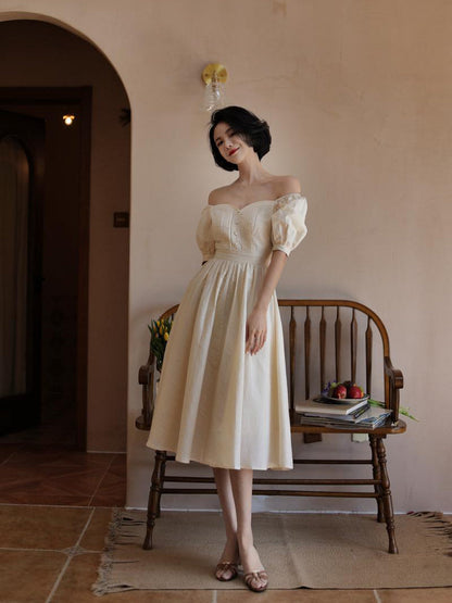 Ivory Lady Hepburn Dress